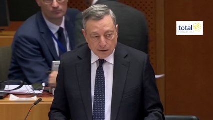 Draghi: «La risposta europea sia rapida, dobbiamo far crescere le imprese innovative in Ue senza farle scappare»