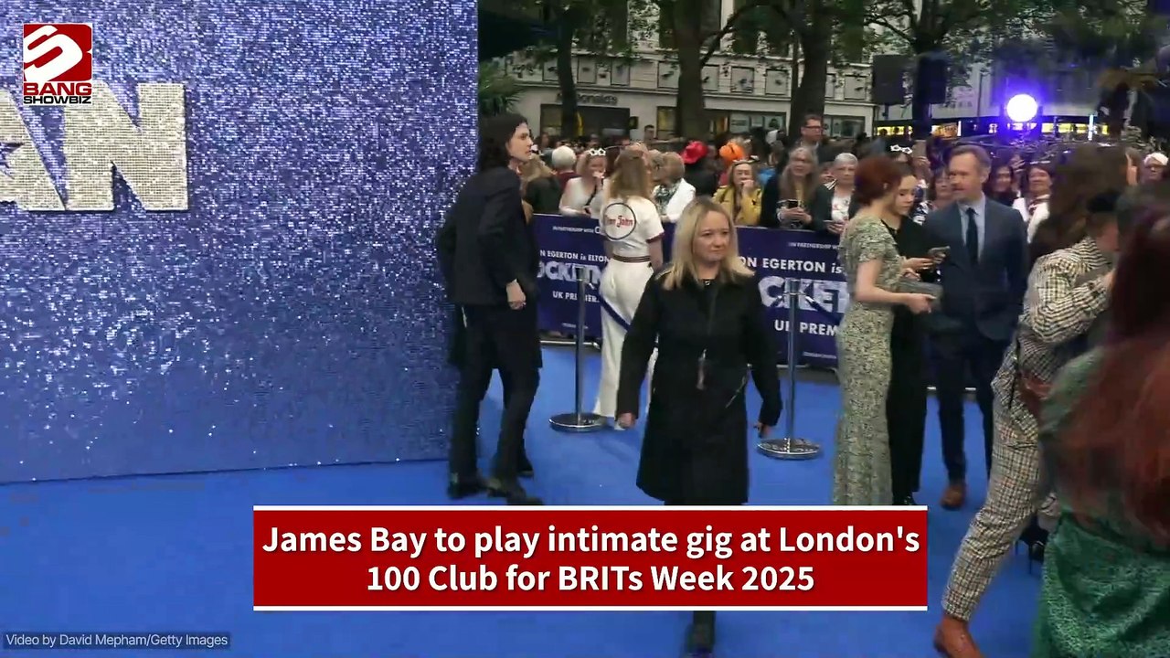 James Bay to play intimate gig at London's 100 Club for BRITs Week 2025