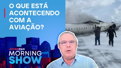 Avião CAPOTA ao pousar no Canadá e deixa 18 FERIDOS; especialista DETALHA