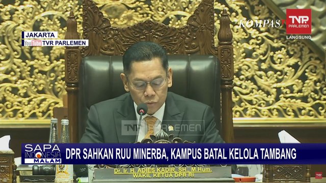 DPR Sahkan RUU Minerba, Kampus Tak Dapat Izin Kelola Tambang