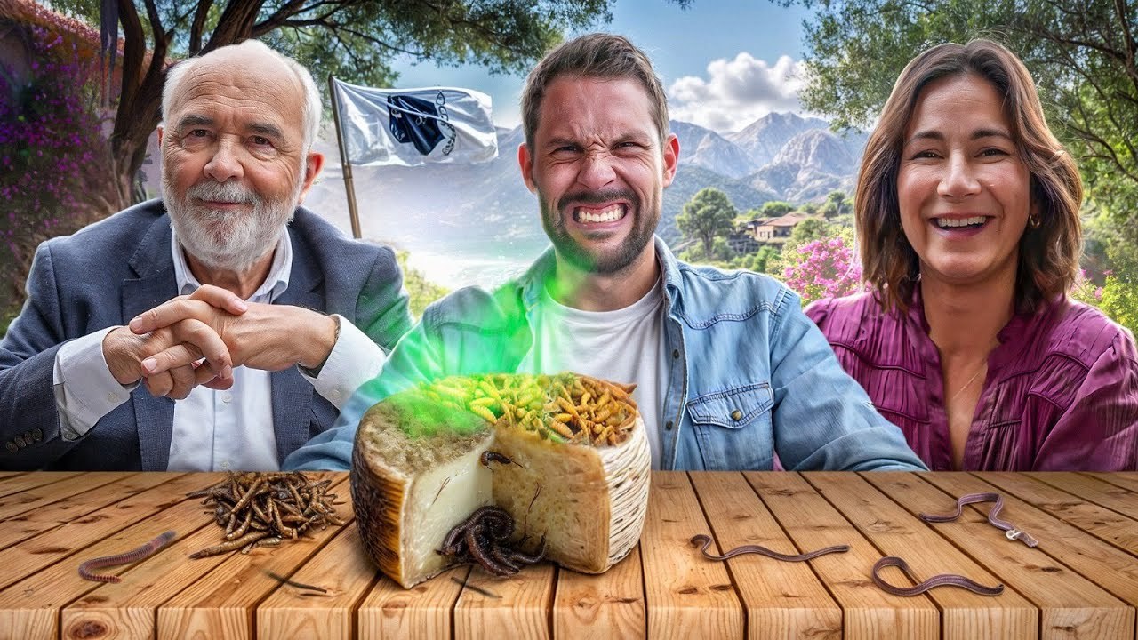 Gérard Jugnot teste le légendaire fromage corse aux vers ! 🧀😵
