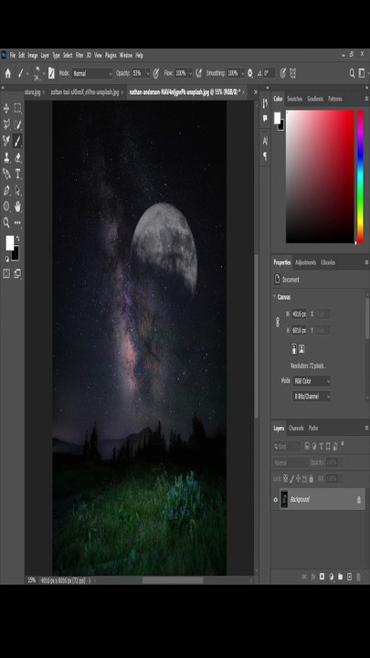 Photoshop 2025 Tricks - How to Create Moon Brush Design #macaw #photoshop #dailymotion