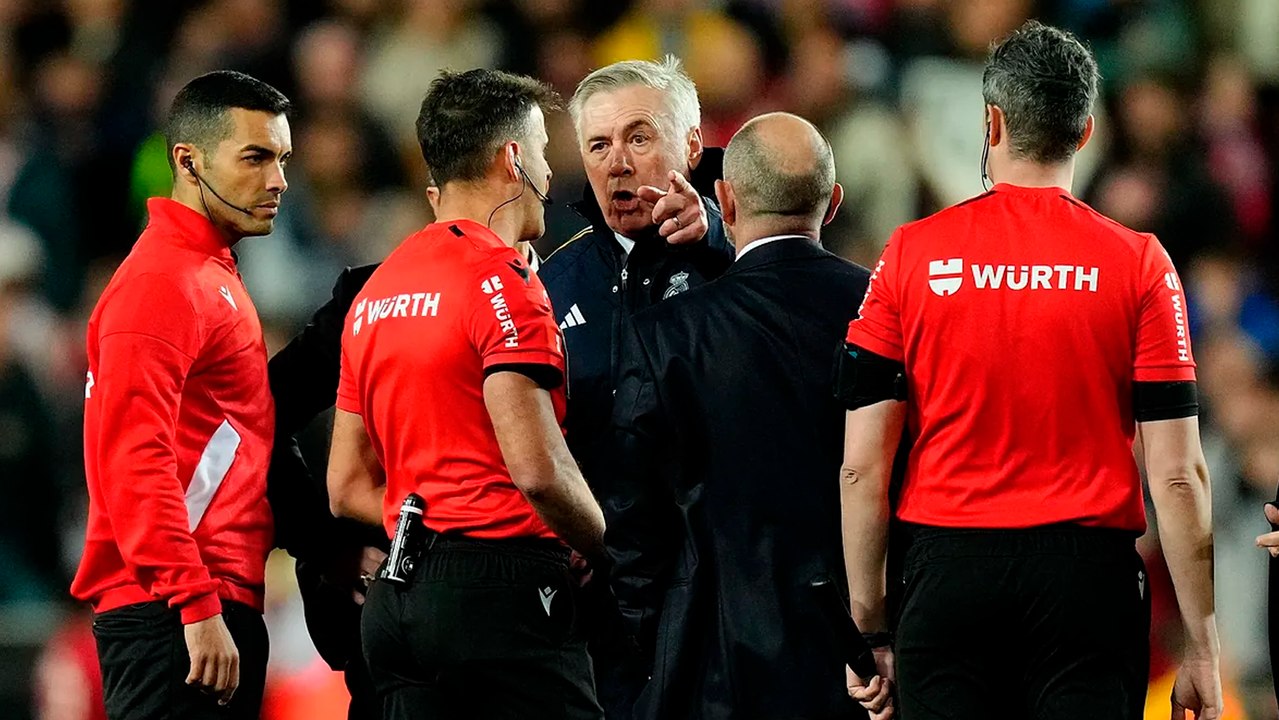 Carlo Ancelotti sobre la diferencia de los arbitrajes europeos y españoles
