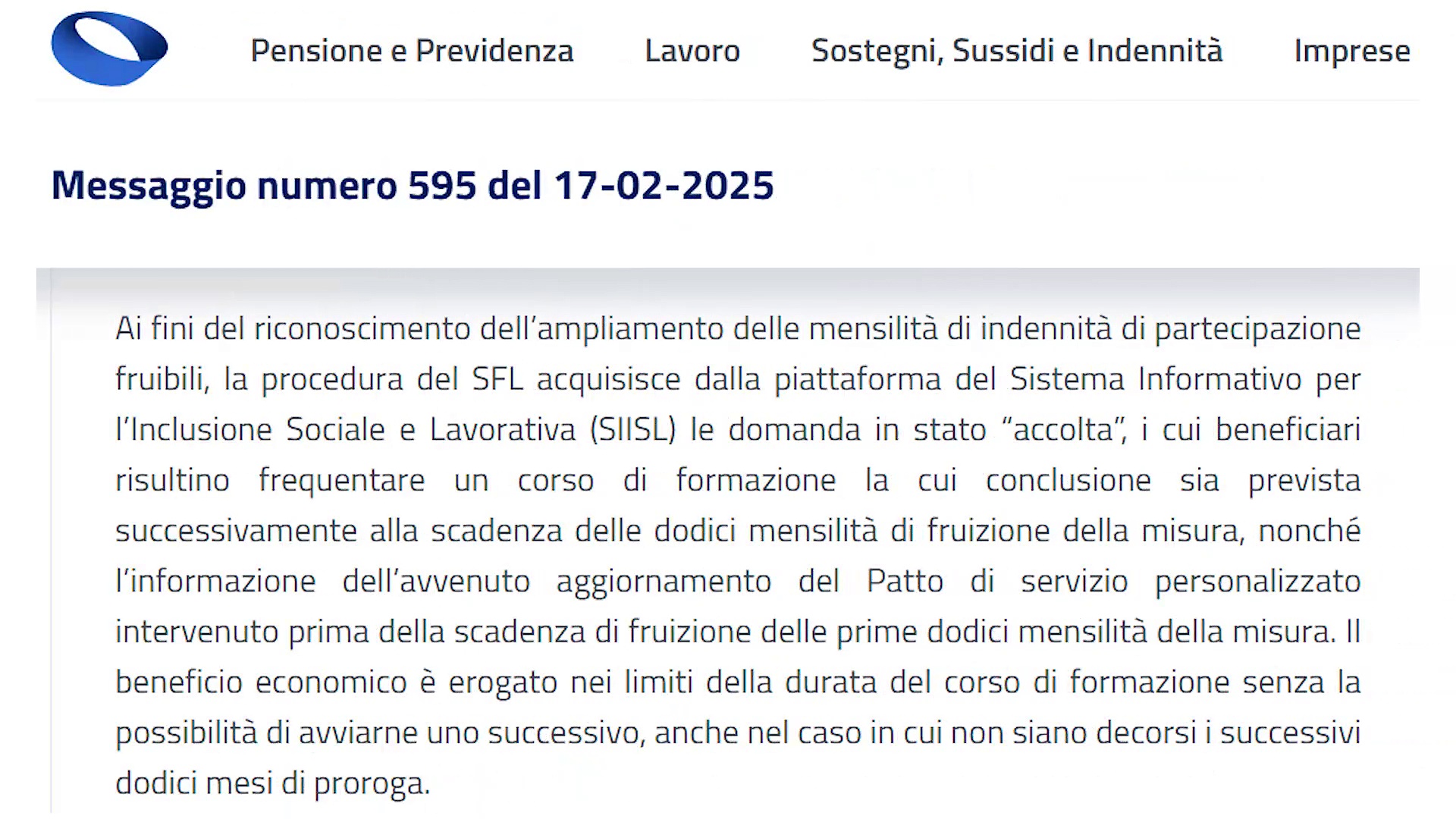 Video PROROGA DURATA SFL 2025: Come FUNZIONA e a CHI spetta? I chiarimenti INPS