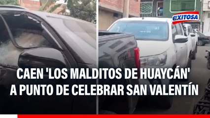 Caen 'Los Malditos de Huaycán': 15 presuntos miembros son detenidos a punto de celebrar San Valentín
