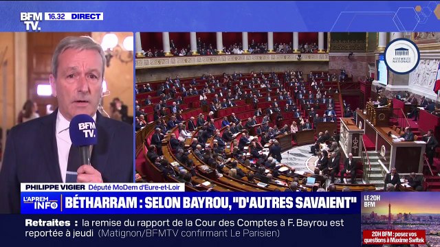 Affaire Bétharram: François Bayrou a été très solide dans sa réponse , estime Philippe Vigier (Modem)