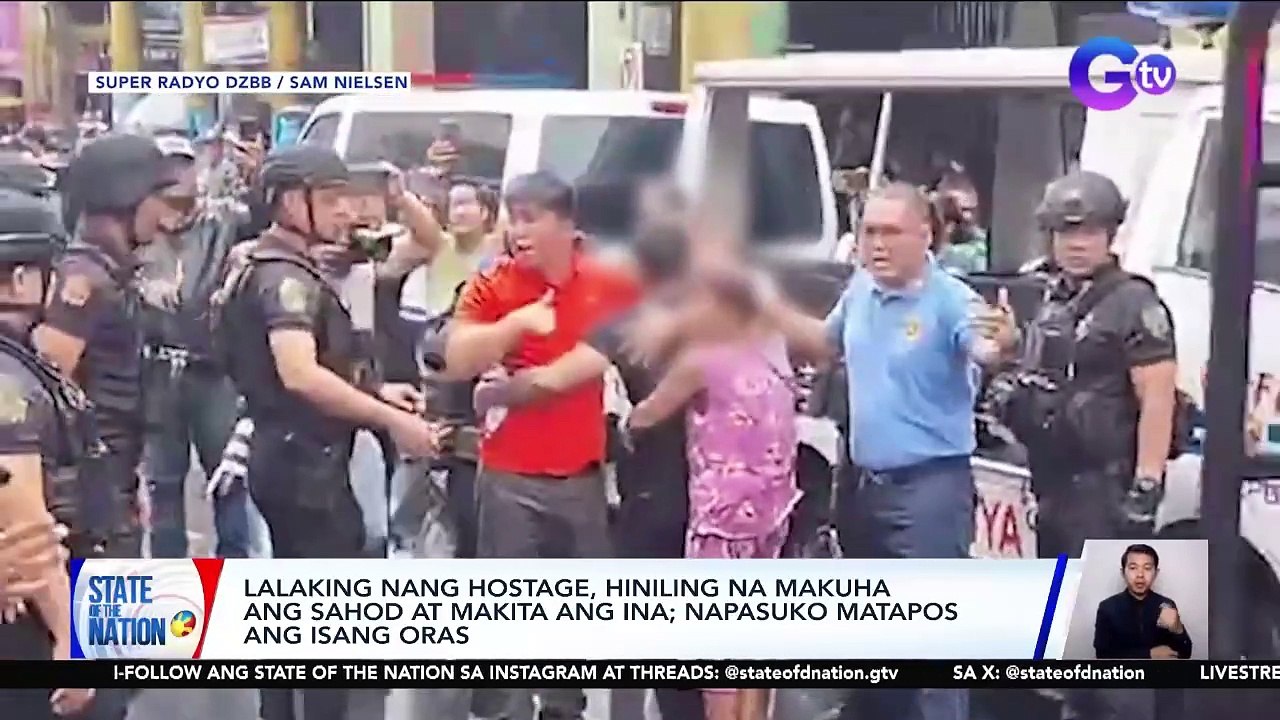 Lalaking nang hostage, hiniling na makuha ang sahod at makita ang ina; napasuko matapos ang isang oras | SONA