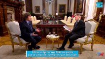 Filtran imágenes que Milei no quería que se vieran de la entrevista con Jony Viale