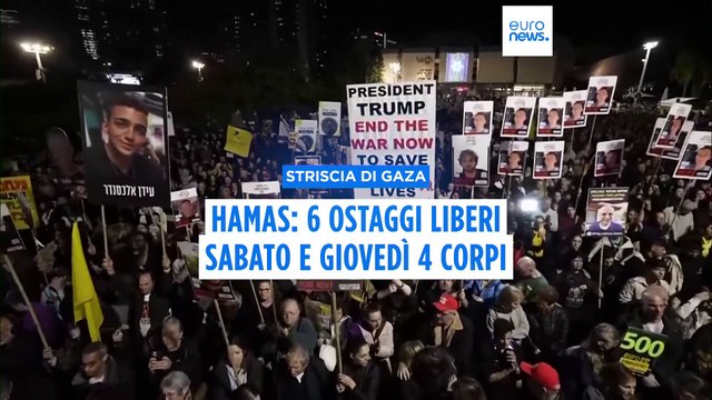 Gaza, Hamas: sabato liberi sei ostaggi vivi e giovedì quattro corpi, tre della famiglia Bibas