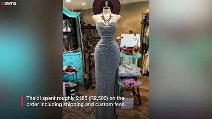 Woman devastated as online dress order turns out to be just a "piece of cloth"