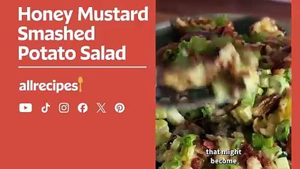Honey Mustard Smashed Potato Salad