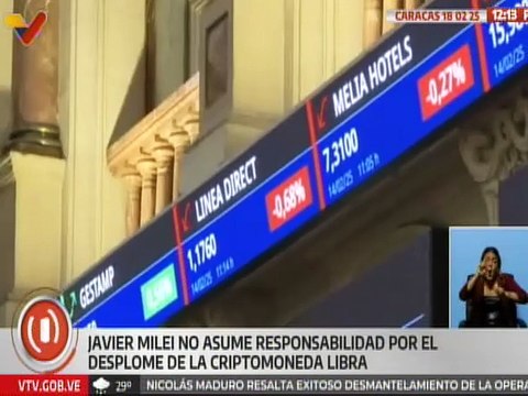 Ciudadanos rechazan al presidente argentino Javier Milei por fraude con criptomonedas