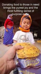 Donating food to those in need brings the purest joy and the most fulfilling sense of purpose in life