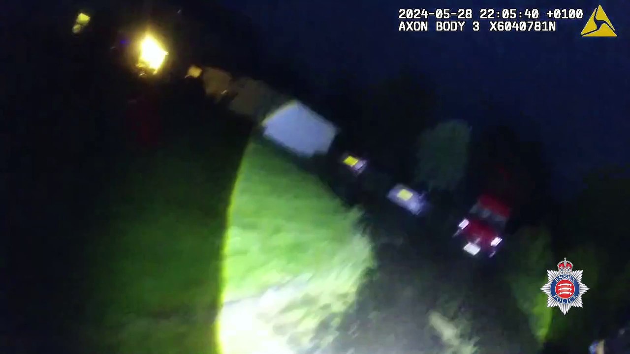 Police bodycam footage shows the moments of Calogero Ricotta's arrest