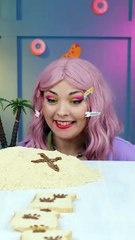 Cute Treasure Hunting Site Made Entirely Out Of Common Food! 😍🍓 #asmr #creative