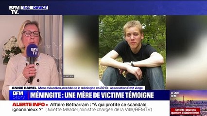 "Il est décédé en quelques heures dans sa chambre": Annie Hamel, mère d'Aurélien, décédé de la méningite en 2013, témoigne sur BFMTV