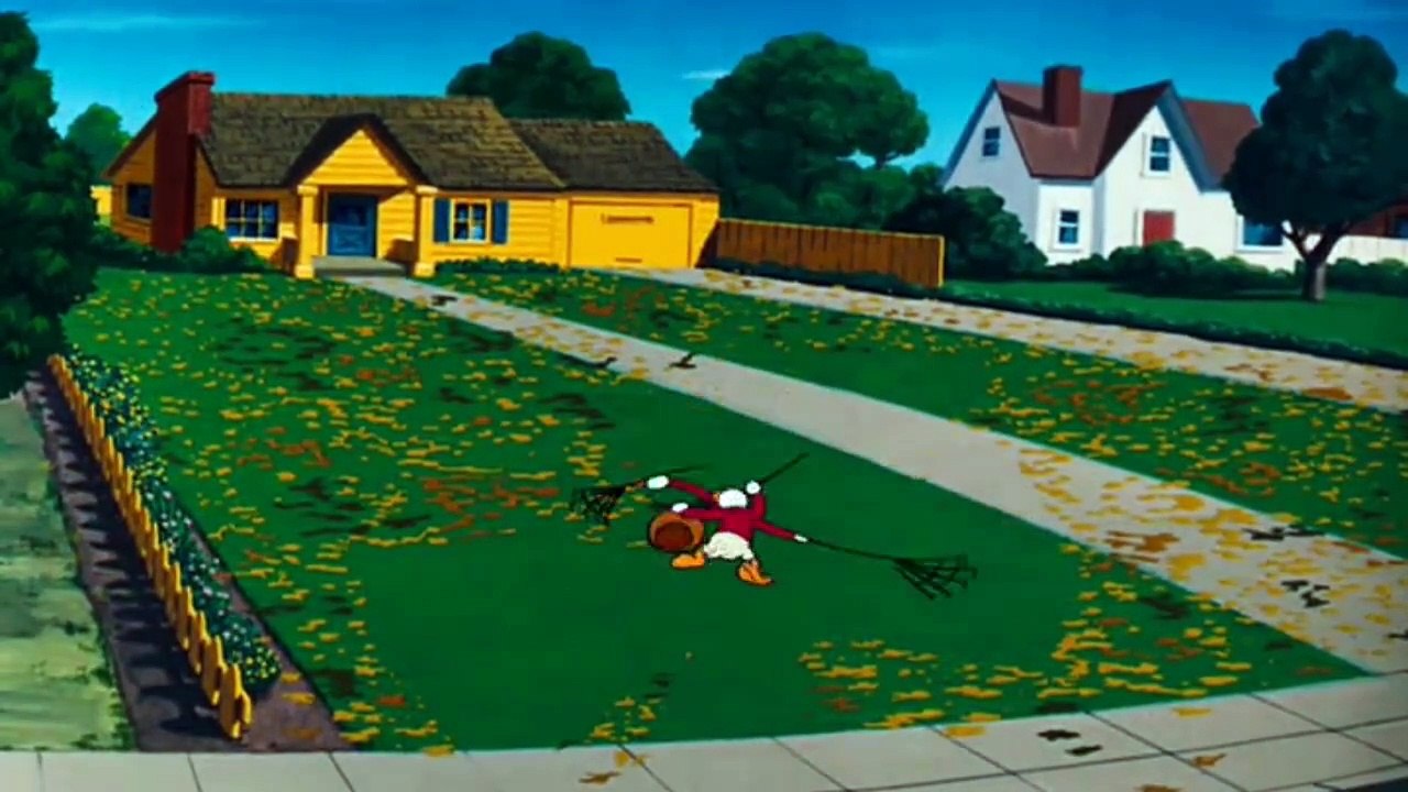 Donald's new house and neighborhood  | Donald Duck Cartoons 100 - The New Neighbor (1953)