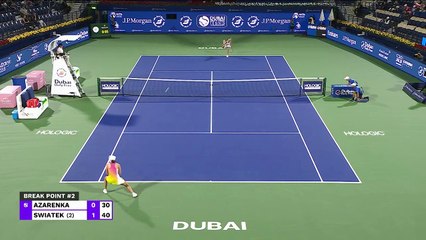 Dubaï - Swiatek en mode rouleau compresseur contre Azarenka