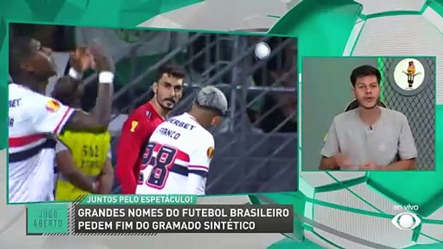 Neymar, Lucas e outros nomes de peso do futebol brasileiro pedem fim do gramado sintético; Jogo Aberto debate