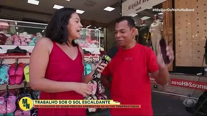 Trabalhadores de São Paulo enfrentam calor extremo nas ruas