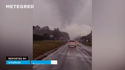 A tornado causes significant material damage in Pretoria, South Africa