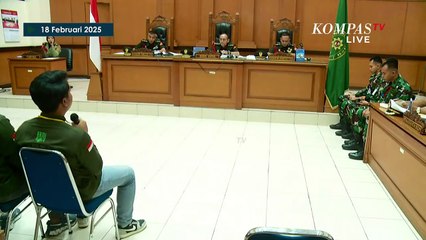 [FULL] Bantahan Terdakwa Anggota TNI AL ke Saksi di Sidang Penembakan Bos Rental