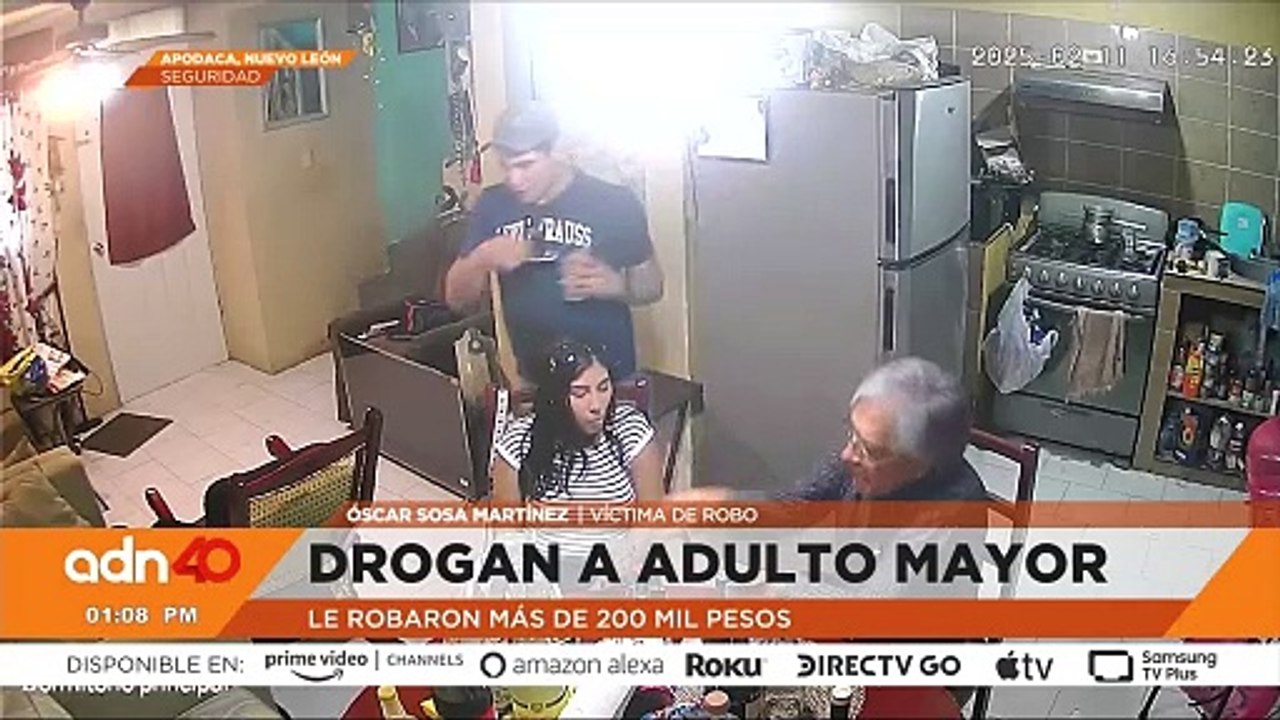 Sujetos drogan y roban a adulto mayor en su propia casa en Apodaca, Nuevo León
