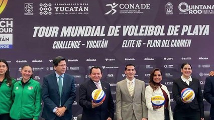 El Tren Maya transportará a participantes del Tour Mundial de Voleibol de Playa