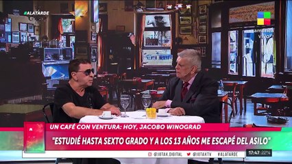 🤩 JACOBO WINOGRAD se toma UN CAFÉ CON VENTURA: "No sé lo que es decir 'mamá'"