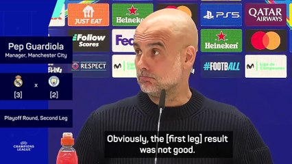 City need 'an almost perfect game' to beat Real Madrid - Guardiola