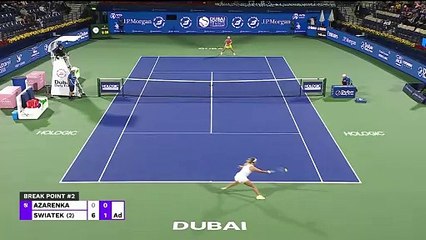 Swiatek begins Dubai campaign with dominant win over Azarenka