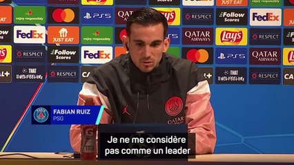PSG - Ruiz : "Je ne me considère pas comme un leader"