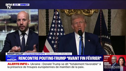 Guerre en Ukraine: Donald Trump déclare qu'il rencontrera "probablement" Vladimir Poutine "avant la fin février"