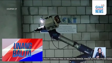 Robot na makakatulong sa construction projects, dine-develop sa Italy | Unang Balita