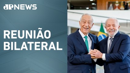 Lula recebe presidente de Portugal no Palácio do Planalto