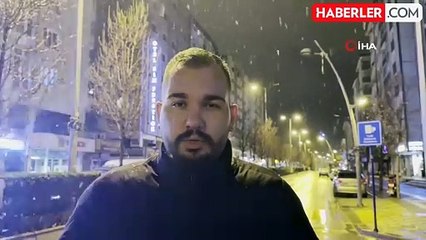 Çankırı'da Lapa Lapa Kar Yağışı Etkili Oluyor
