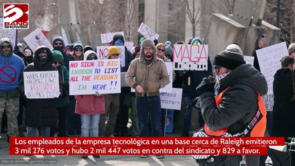 Empleados de Amazon rechazan la propuesta de un sindicato en un almacén de Carolina del Norte