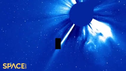 Time-Lapse Of Comet 96P Flyby The Sun In Epic SOHO Spacecraft
