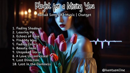 Playlist for a Missing You | Ballad Song | AI Music | Chatgpt | English Song