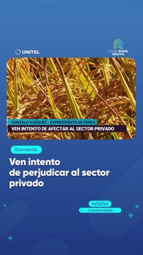 Ven intento de perjudicar al sector privado
