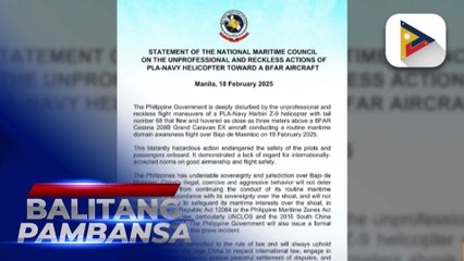 Paglipad ng PLA-Navy helicopter sa Bajo de Masinloc, kinondena ng Pilipinas