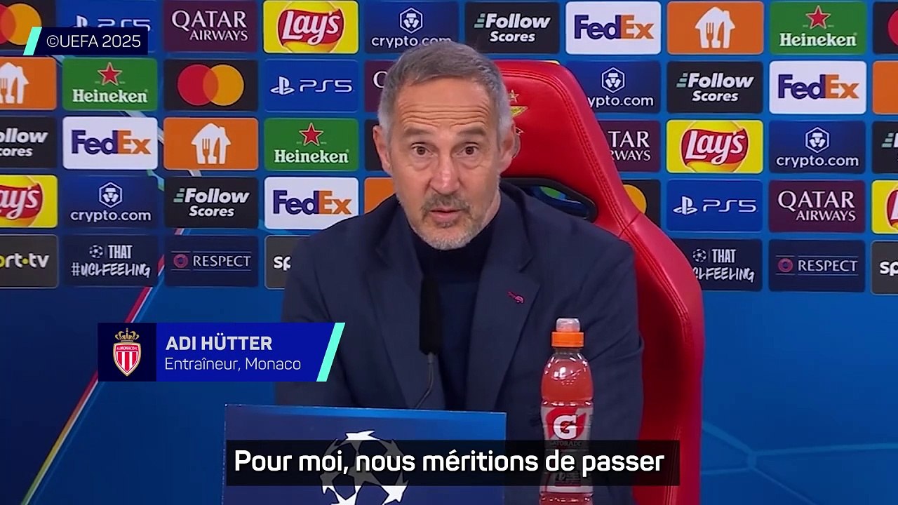 Monaco - Hütter : "Trop d'erreurs à ce niveau"