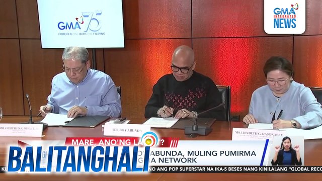 King of Talk Boy Abunda, muling pumirma ng kontrata sa GMA Network | Balitanghali