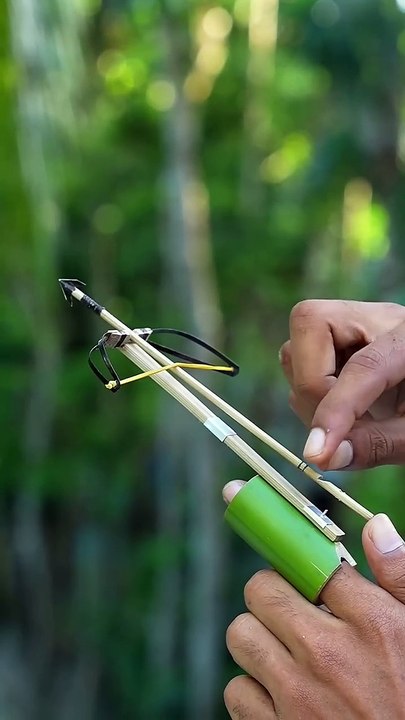 Bamboo Creations with New mini archer #Bambooart #Diy #Bamboo #Slingshot
