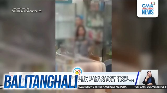 Lalaking nang-hostage sa isang gadget store sa mall, arestado; biktima at isang pulis, sugatan | Balitanghali