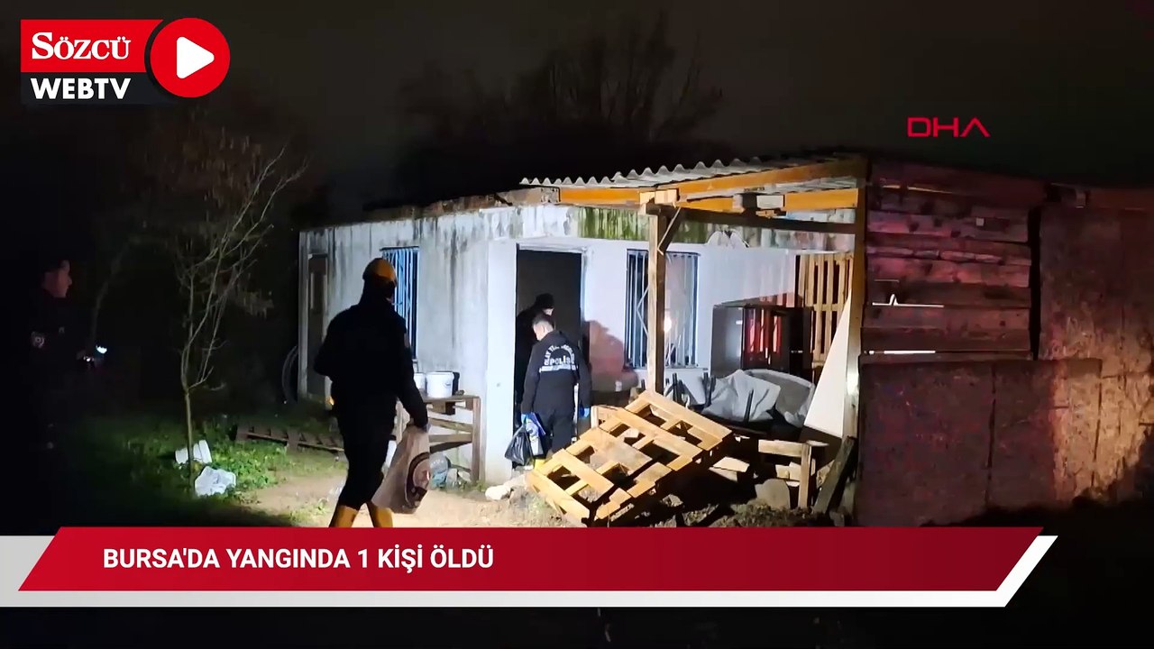 Bursa'da sobayı benzinle harlamak isterken yangın çıktı: 1 ölü,1 yaralı