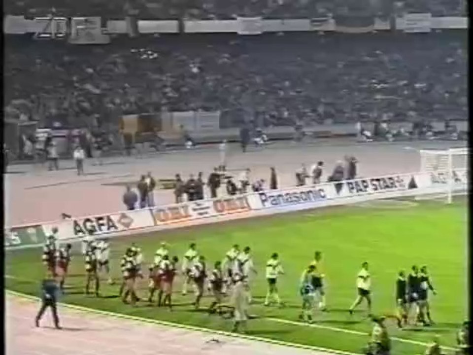 FIFA World Cup 1990 Qualifier Germany FR v Wales 15 NOV 1989 full broadcast 1/2