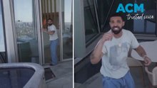 Drake 'furious' as he catches drone above his Aussie penthouse suite