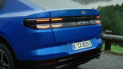 The new Ford all-electric Capri Interior Design in Blue my mind