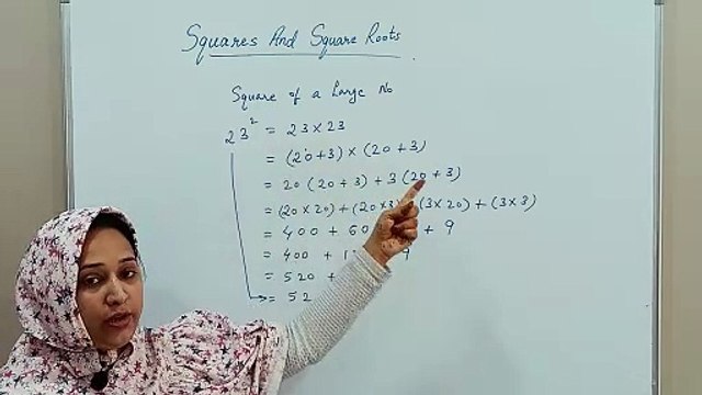 Squares And Square Roots (PART 2) - Maths